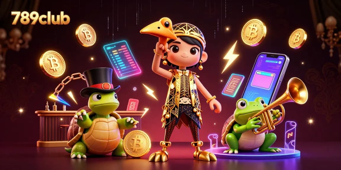 Engage with 789club's vibrant casino world featuring unique characters and dazzling gaming elements.