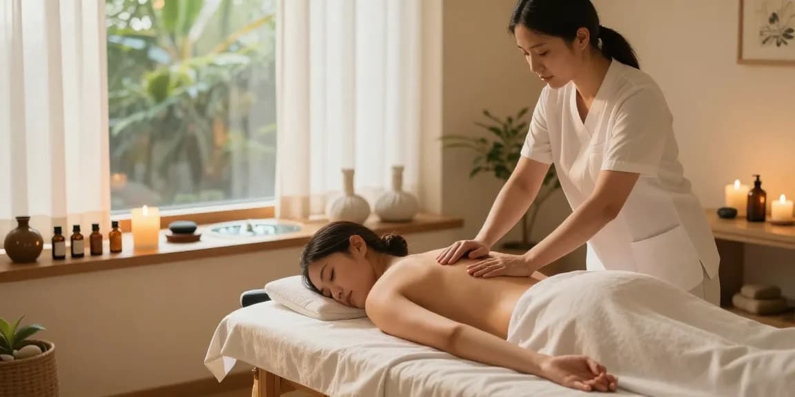 수원출장안마를 위한 편안한 마사지 치료 환경입니다.