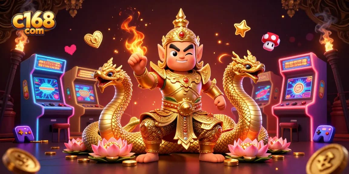 Experience the thrill of c168 com with vibrant characters and engaging casino elements.