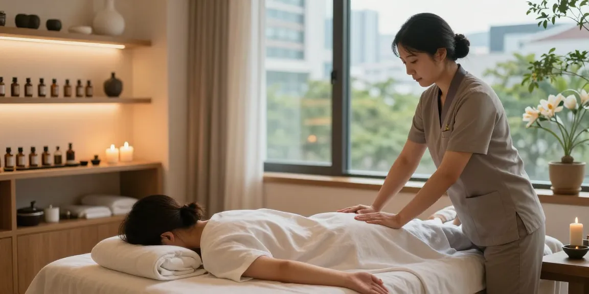Experience tranquil 서울출장마사지 in a soothing therapy studio.