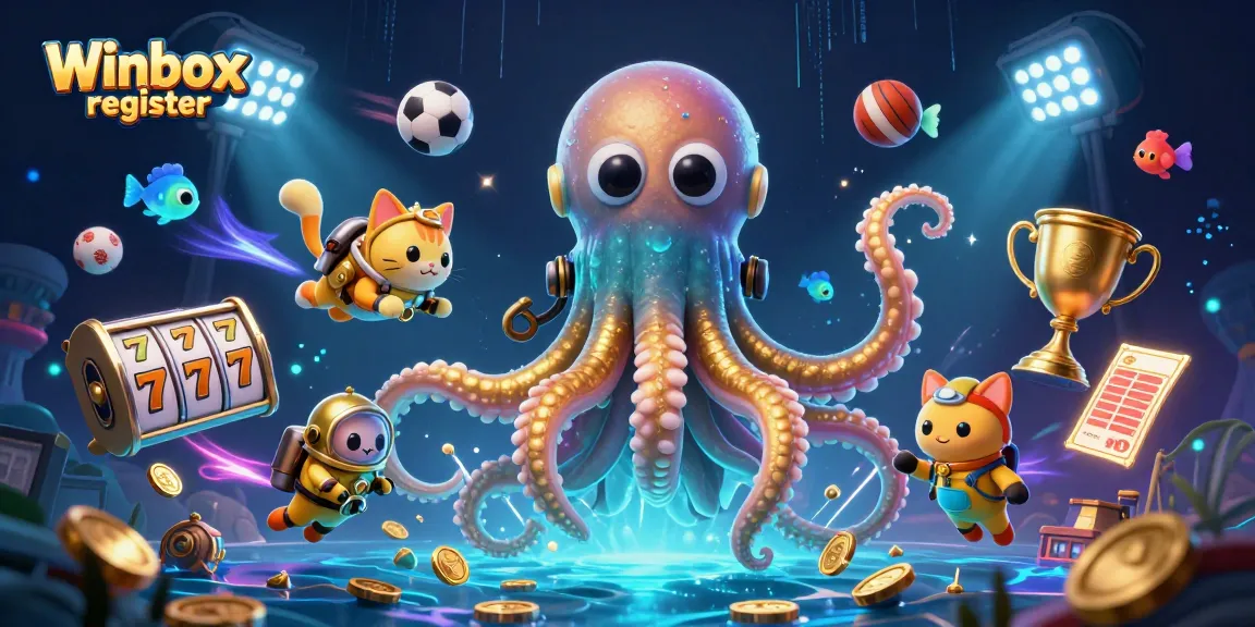 Engage with Winbox register for thrilling gaming experiences with kraken and diving cat.