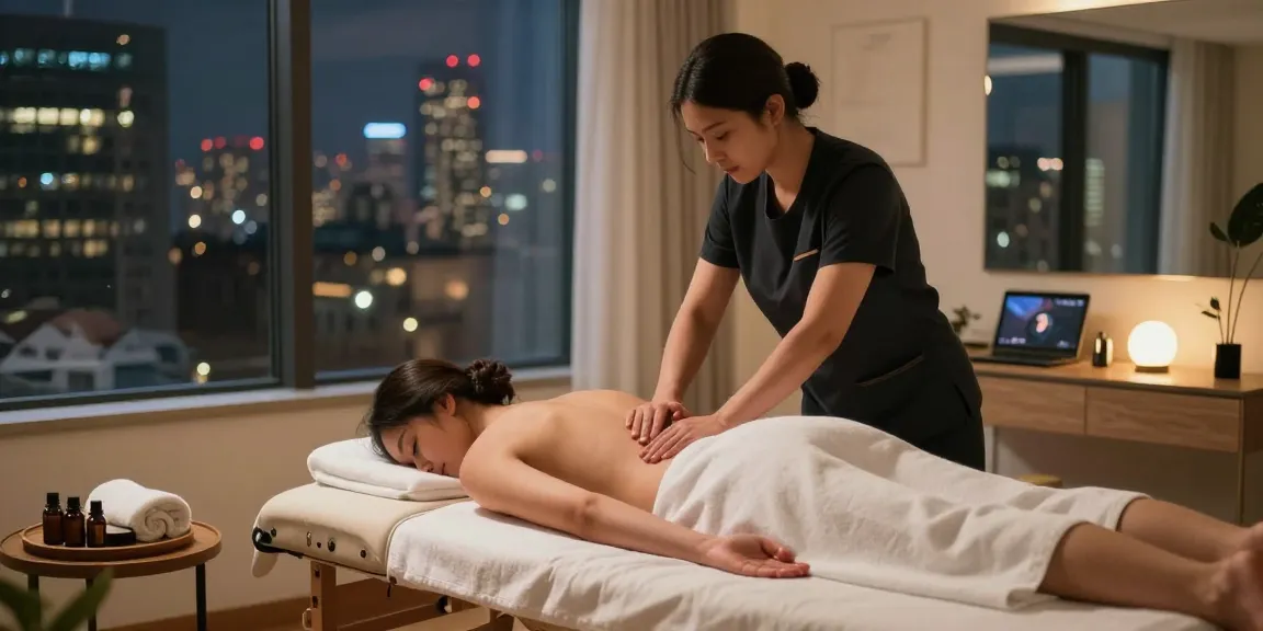 강남러시아출장의 편안한 러시아식 마사지 장면을 담은 이미지