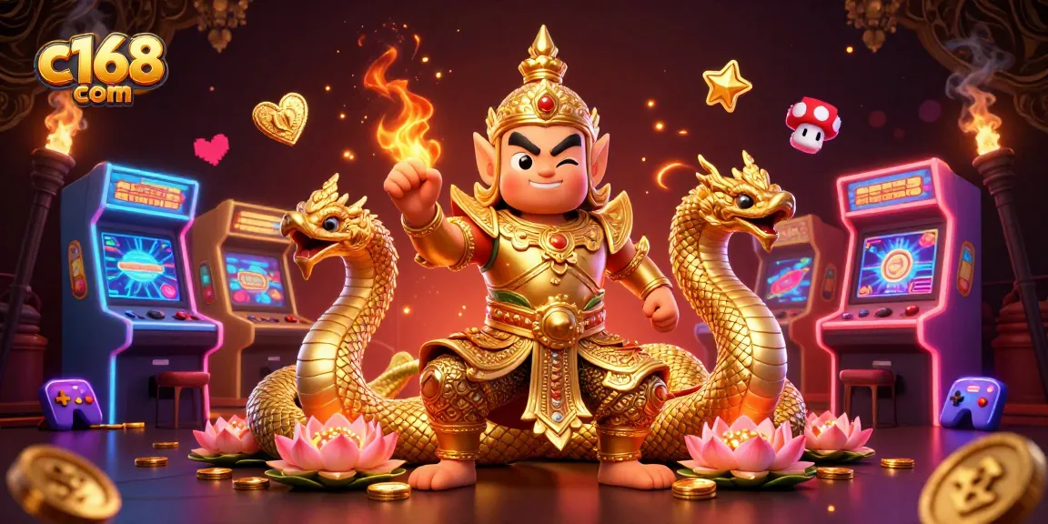 Experience the thrill of c168 com with vibrant characters and engaging casino elements.